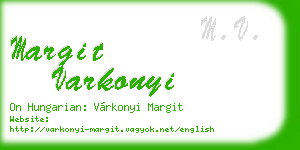 margit varkonyi business card