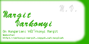margit varkonyi business card